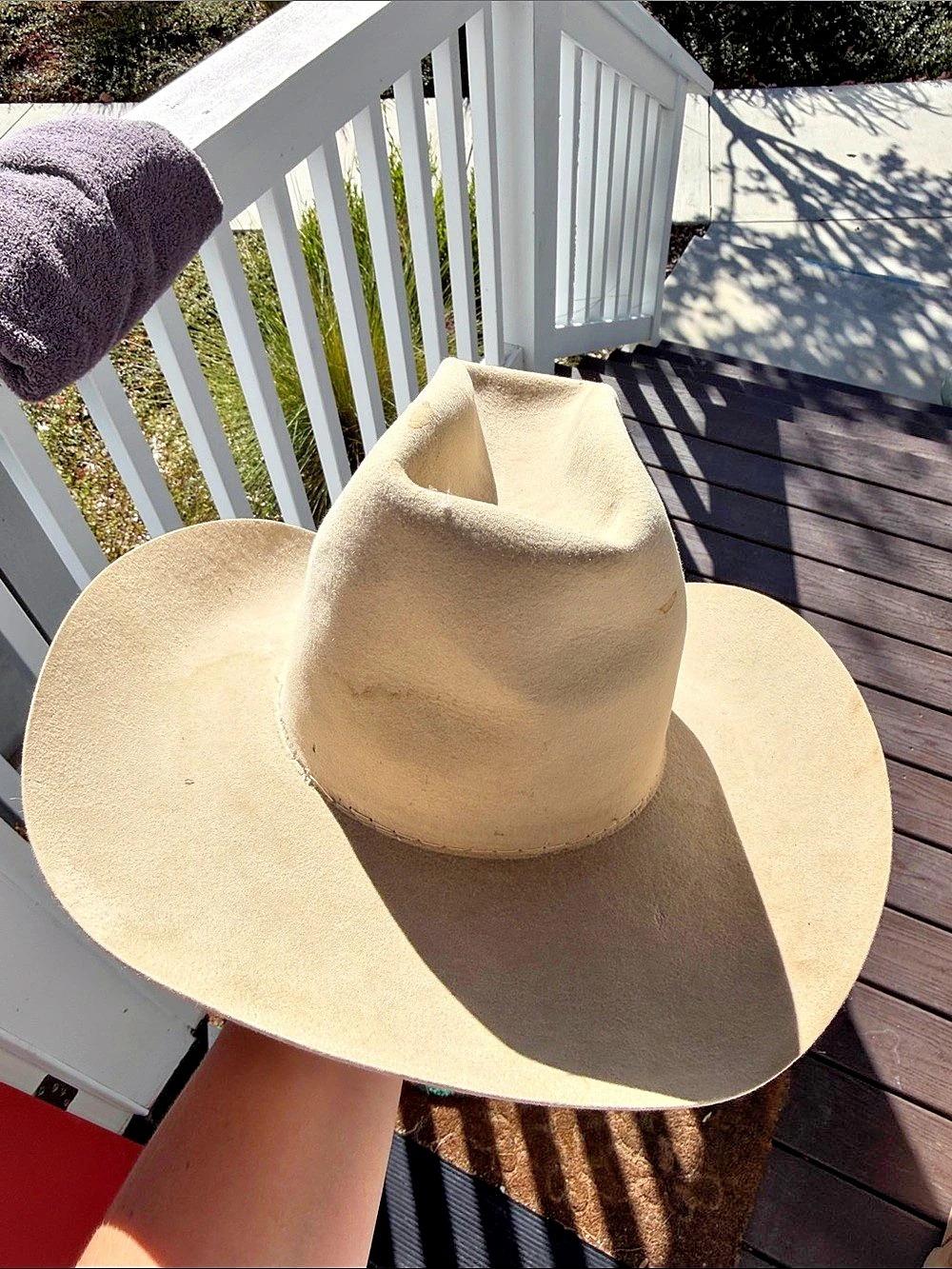 American Hat Company Western Felt Hat in Cream Like New